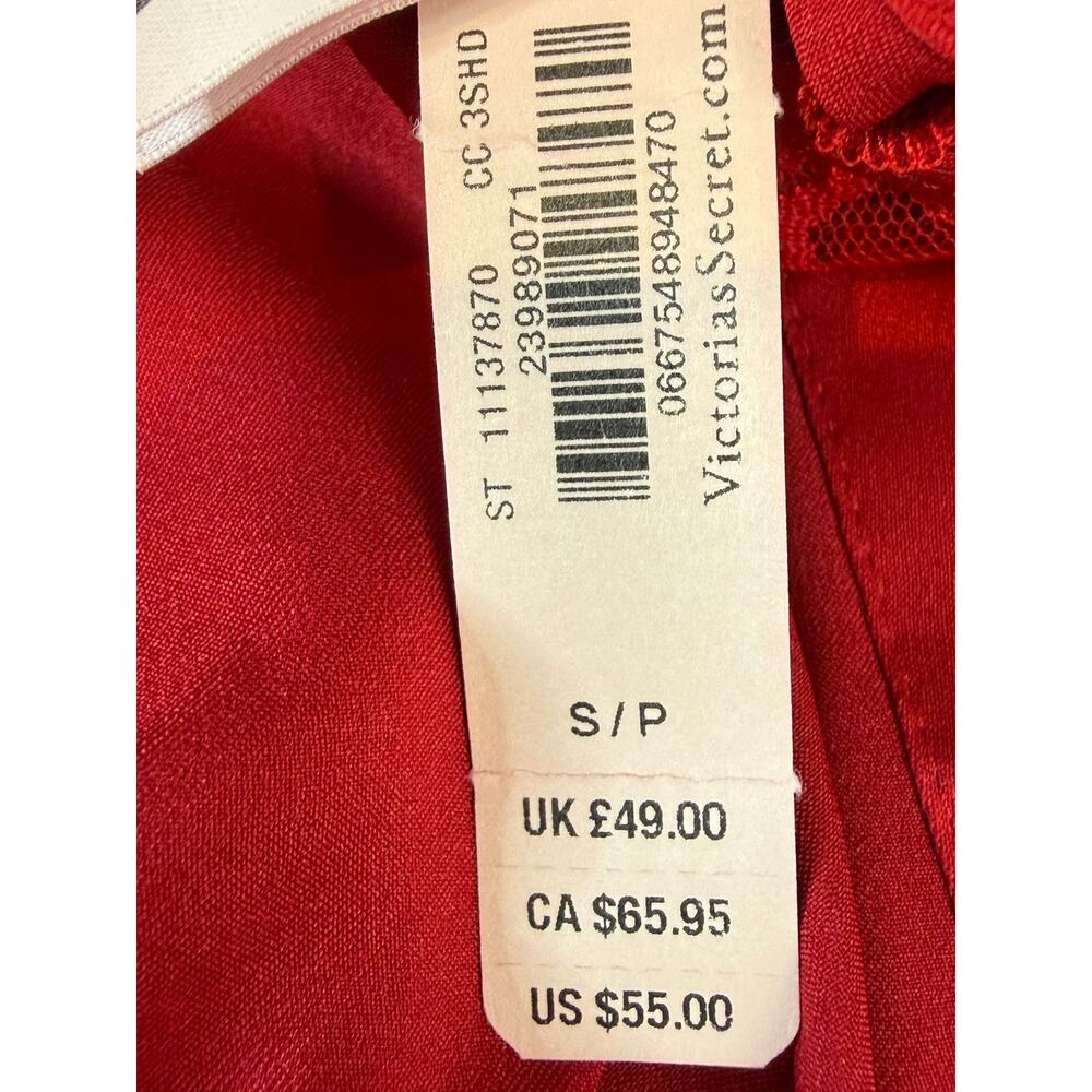 Victorias Secret NWT 2-PIece Set Red Slip Dress S and Robe XS Lingerie Sleepwear - Picture 9 of 11